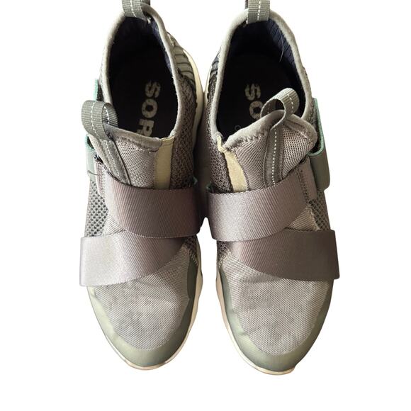 Sorel Kinetic Sneak High Top Sneakers‎ Size 8.5 Sage Green/camo - Picture 6 of 7